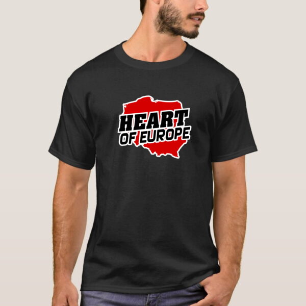 POLAND - Heart of Europe - koszulka / t-shirt z nadrukiem